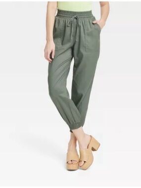a new day Olive Green Drawstring Jogger Pants